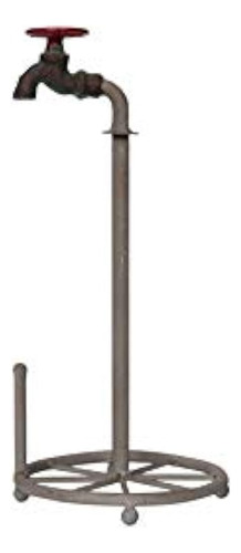Creative Coop Da0075 Metal Faucet Design Papel Toalla Titula