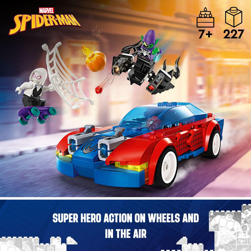 Juguete De Construcción Lego Marvel Spider-man Race Car & Ve