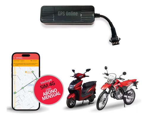 Gps Tracker Localizador Rastreador Para Moto Ubicar