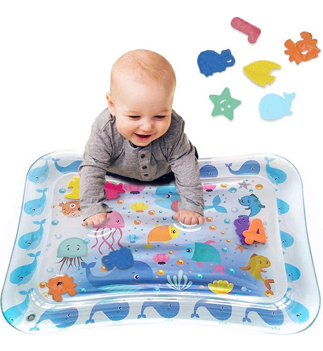 Carywon Cojín De Agua Inflable, Tapete De Agua, Tummy Time