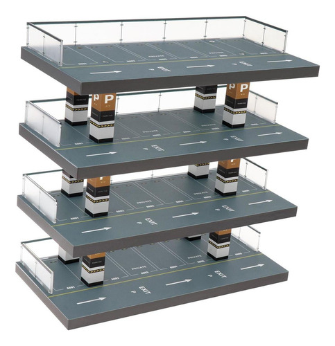 Shaoke Paisagem Diorama Parking 1/64, Vitrine