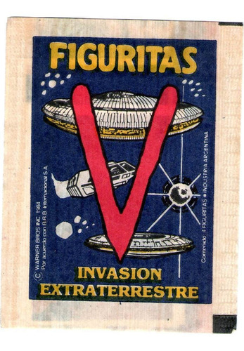 Sobre De Figuritas V Invasion Extraterrestre, Decada Del 80