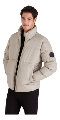 Campera Macowens Inflada Clásica Crudo Hombre 1024021