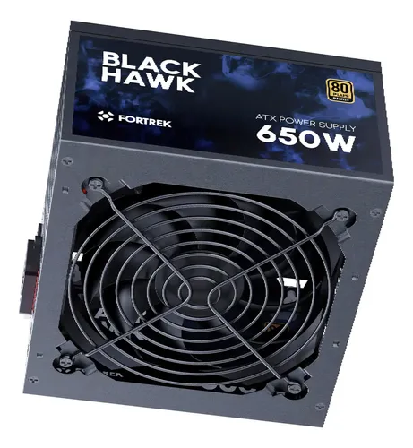 Fonte Gamer ATX Fortrek Black Hawk 650W 80 Plus Bronze Silenciosa