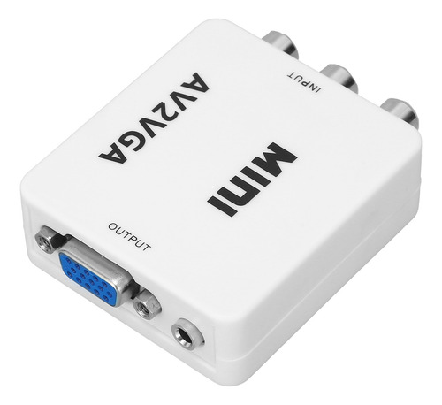 Convertidor Av A Vga, Hd, 1080p, Mini Video Para Computadora