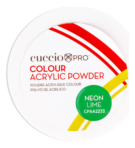 Polvo Acrílico De Color Neon Lime Cuccio Pro 1.6 Oz