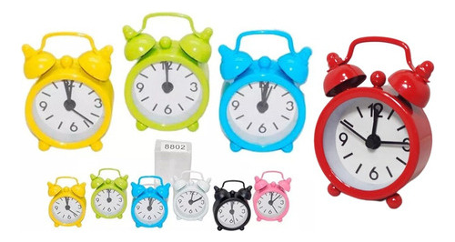 Despertador Alarma Reloj Travel Mickey Campana Hora Paseo 