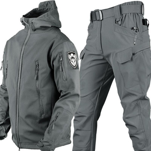 Conjunto De Chaqueta De Lana Polar Militar Al Aire Libre [u]