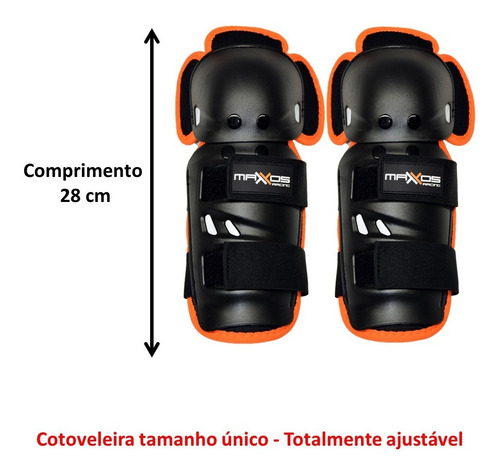 Imagem 5 de 8 de Kit Joelheira E Cotoveleira Proteçao Motocross Trilha Enduro