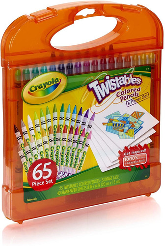 Crayola, Kit De Lápices De Colores Girables (25 Unidades), H