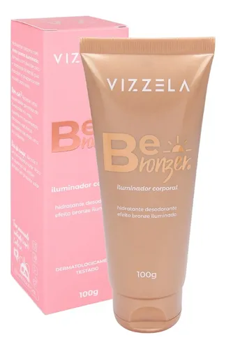 Iluminador Corporal Vizzela Be Bronzer Hidratante Bronzeado Fragrância Neutro