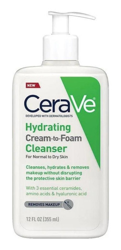 Limpiador Hydrating Cream To Foam Cerave