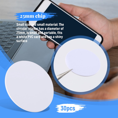 30 Tarjetas Nfc 215, Para Tarjetas Redondas Ntag215 Nfc Regr
