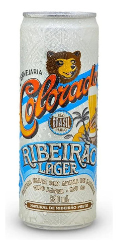 Colorado Ribeirão Lager Cerveja Puro Malte 350ml Desiberne 