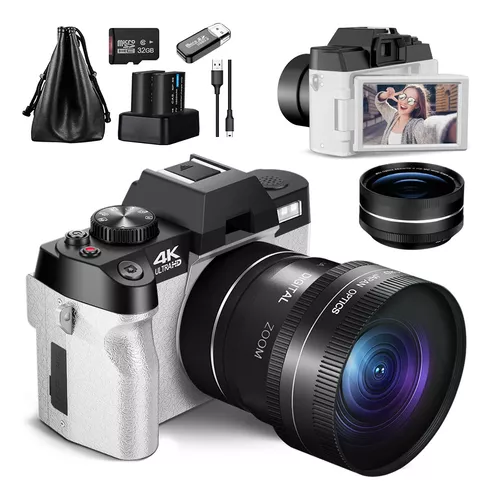 G-anica-Mini cámara Digital compacta con Zoom Digital 8X para
