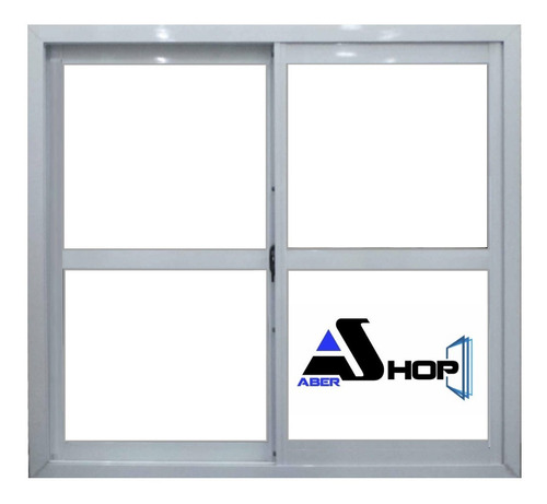 Ventana Aluminio 100x60 Vid Repartido Horizontal Abershop