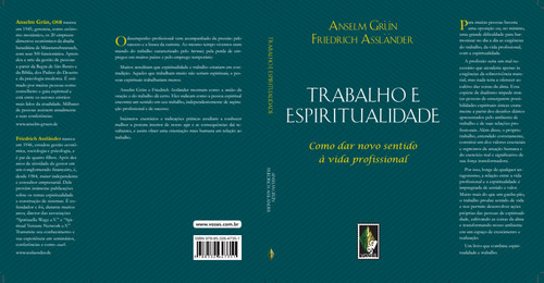 Trabalho e espiritualidade: Como dar novo sentido à vida profissional, de Grün, Anselm. Editorial Vozes Nobilis, capa mole em português, 2014