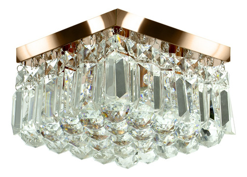 Lustre De Cristal Legitimo Wonderwall 20x20 Cobre