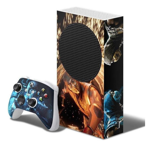 Adesivo Skin Xbox Series S E Dois Controles Mortal Kombat B3