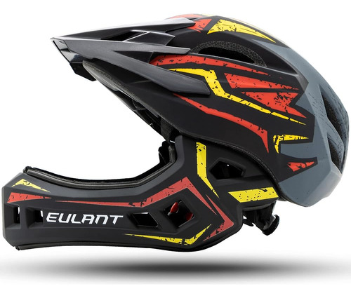 Casco De Bicicleta Integral Eulant Kids Con Mentonera, Bicic