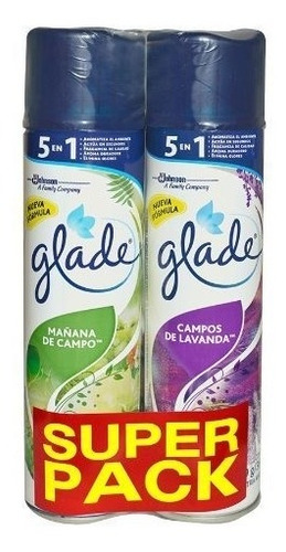 Imagen 1 de 1 de Pack Aromatizador Glade Aerosol 360ml X2
