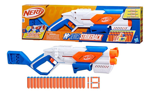 Lanzador Nerf N Series Strikeback Blanco