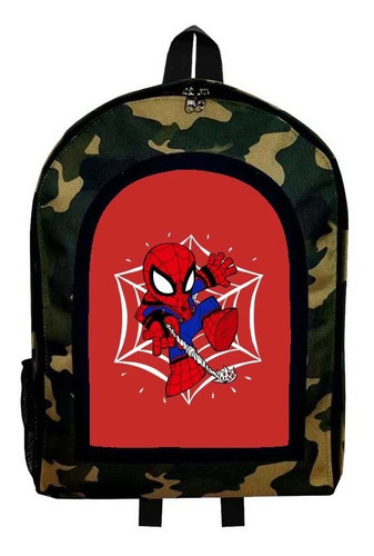 Mochila Camuflada Spider Man Nueva Colección Modelo 29