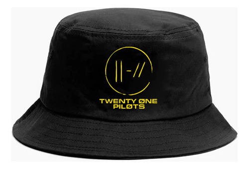 Gorro Bucket Hat Twenty One Pilots Logo Trench Estampado