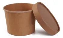 Comprar  Envase Tina Contenedor Kraft 8 Onzas Helado Con Tapas Kraft
