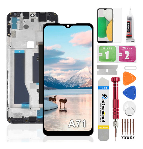 Okbichi Pantalla Para Zte Blade A71 A7030 Con Marco
