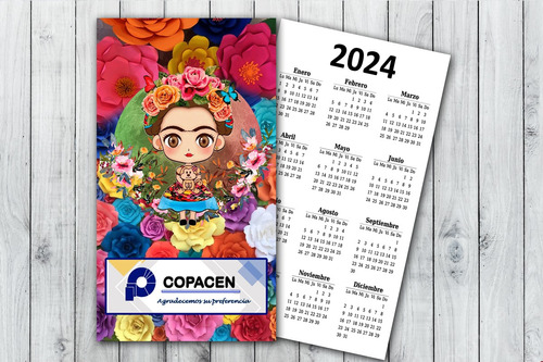 1000 Calendarios 2024 De Bolsillo Diseño Gratis Envio
