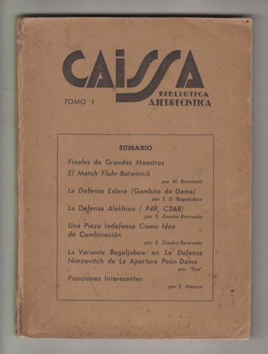 1936 Ajedrez Argentina Revista Caissa 6 Numeros Iniciales