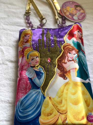 Imagen 4 de 9 de Bolsos Cartera Para Niñas Princesa Cenicienta Sirenita Bella