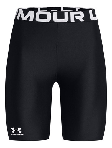 Shorts Heatgear® De 8  Negro Para Mujer Under Armour