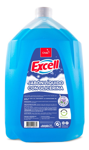 Jabón Líquido Excell Con Glicerina 5 Litros