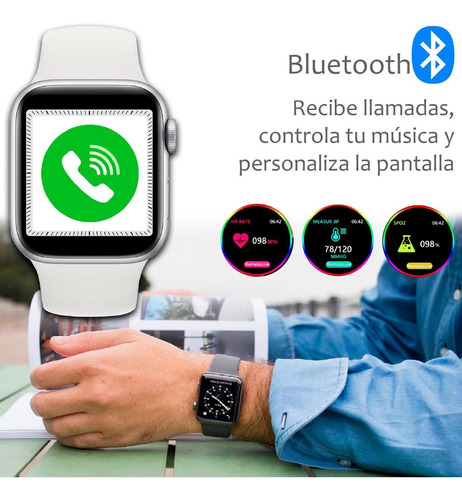 Imagen 2 de 6 de Reloj Smartwatch Vak F9 Ip67 Metal Apple Health Pasos Calori
