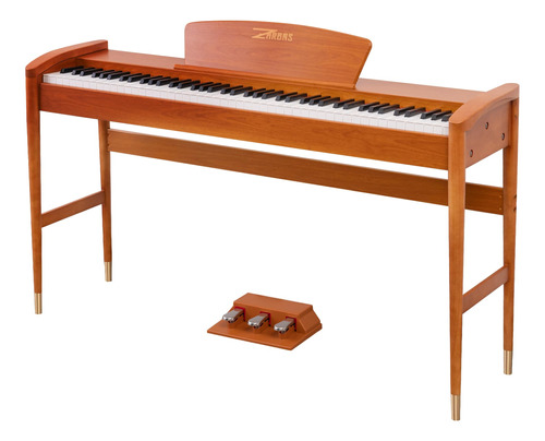 Zhruns Piano Digital De 88 Teclas De Madera Con Martillo Pes