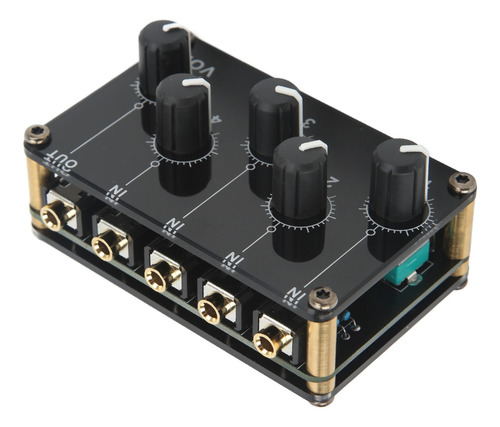 Miniconsola De Placa De Sonido Con Mezclador Pasivo De 4 Ent