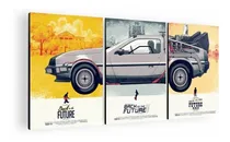Comprar Cuadro Decorativo Mural Triptico Volver Al Futuro 90x42 Mdf