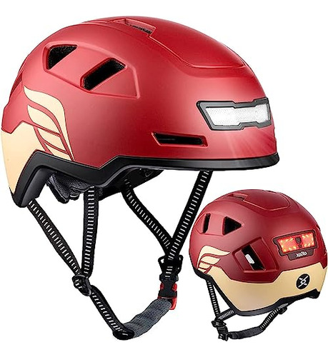 Casco De Bicicletas Xnito Con Luces Led - Casco De Bicic