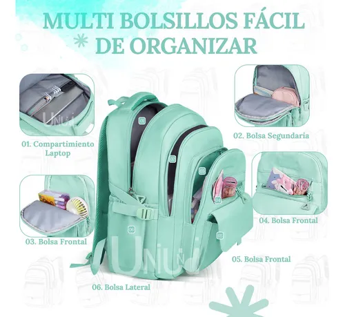 Mochila con ruedas para niñas, mochilas con ruedas, equipaje de viaje para  primaria, Niña Azul 02