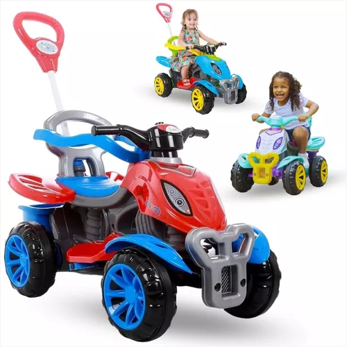 Quadriciclo Infantil a Pedal Spider - Maral com Empurrador, Shopping