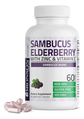 Sabugueiro Bronson Sambucus Com Zinco E Vitamina C Complexo