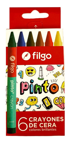 Crayones Colores Filgo X 6 Unidades Pack X 25 Cajitas