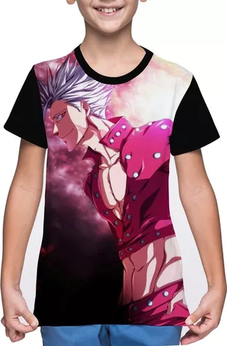 Camiseta Os Sete Pecados Capitais Camisa anime geek