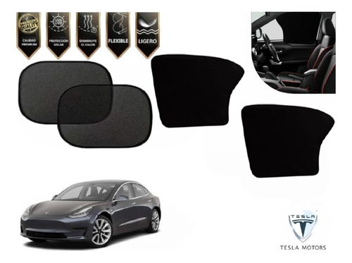 Kit Cubresol Ventana Delantera Y Trasera Tesla Model 3 2022