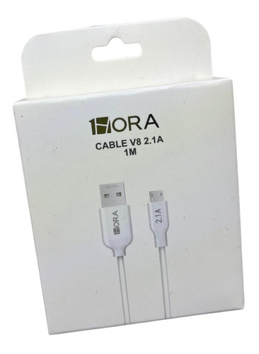 Lote 10 Pzs Cable Micro Usb V8 2.1a 1m 1hora Cab236 Mayoreo