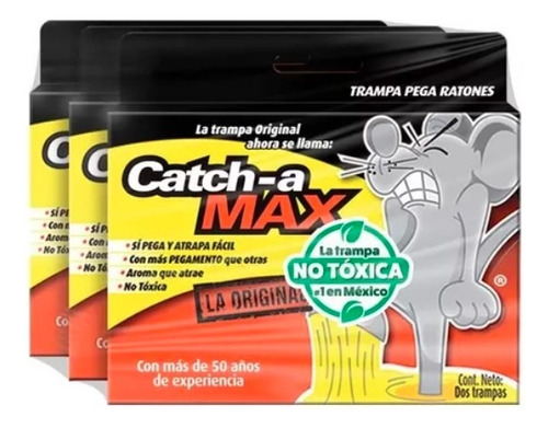 Catch-a Max Tripack De Trampas De Pegamento Para Ratones