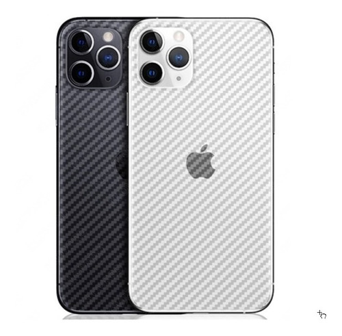 Película Traseira Fibra Carbono iPhone 11 / Pro / Pro Max