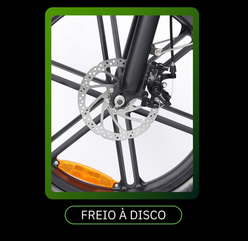 Hammer Bicicleta Eletrica Dobravel E Com Freios A Disco